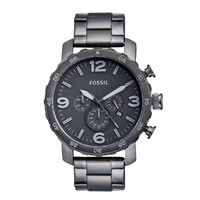 ราคานาฬิกา Fossil Jr1401 รุ่น Fossil Nate Chronograph Stainless Steel Watch
