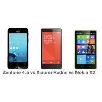 เปรียบเทียบสเปคและราคา Asus Zenfone vs Xiaomi Redmi vs Nokia X2