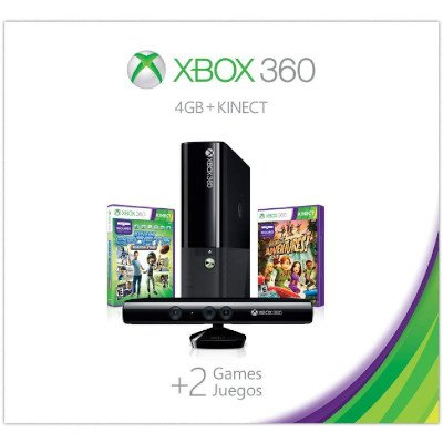 Microsoft Xbox360 Console Slim Kinect Bundle 4GB
