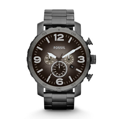 นาฬิกา Fossil รุ่น JR1437 Nate Chronograph Stainless Steel Watch