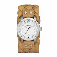 ราคา Fossil JR1352 Stainless Steel and Leather Watch