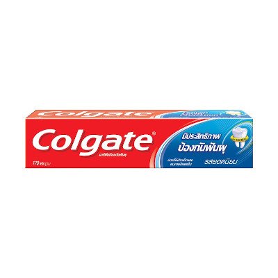 คอลเกต ยาสีฟันป้องกันฟันผุ รสยอดนิยม 90กรัม (Colgate Great Regular Flavour Cavity Protection Toothpaste 90g)