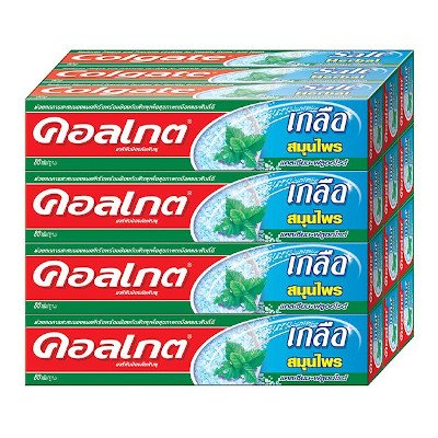 คอลเกต เกลือ สมุนไพร ยาสีฟันป้องกันฟันผุ 40กรัม x 12 หลอด (Colgate Salt Herbal Cavity Protection Toothpaste 40g x 12pcs)