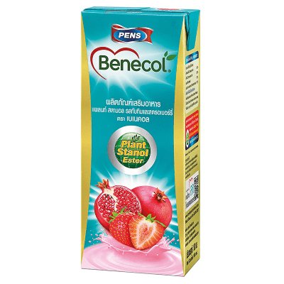 ฮาร์ทติเบเนคอล ผลิตภัณฑ์เสริมอาหารแพลนท์ สตานอล รสทับทิมและสตรอเบอรี่ 180มล. x 6 กล่อง (Hearti Benecol Plant Stanol Ester Pomegranate and Strawberry Flavor Dietary Supplement 180ml x 6pcs)