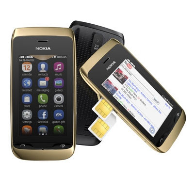Nokia Asha 308 2Sims