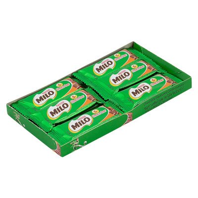 ไมโล ช็อกโกบาร์ ขนมหวานรสช็อกโกแลต 6กรัม x 12 ห่อ (Milo Choco Bar Chocolate Flavoured Confectionery 6g x 12pcs)