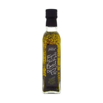 เทสโก้ ฟายเนสท์ น้ำมันมะกอกกับใบเบซิล 250มล. (นำเข้า) (Tesco Finest Basil Dipping Oil 250ml (Imported))