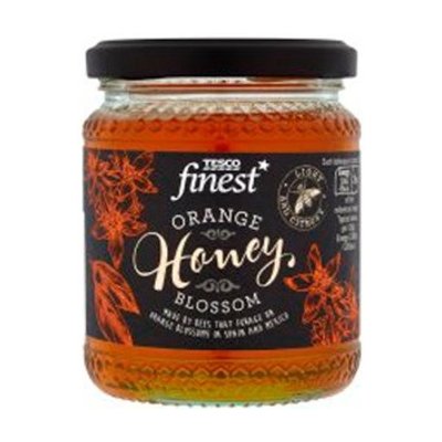 เทสโก้ ฟายเนสท์ น้ำผึ้งออเรนจ์บลอสซัม 340กรัม (นำเข้า) (Tesco Finest Orange Blossom Honey 340g (Imported))