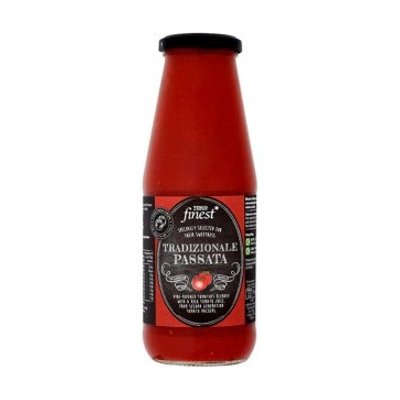 เทสโก้ ฟายเนสท์ เทรดดิชิโอนาเล พาสซาต้า ซอสมะเขือเทศสำหรับพาสต้า 680กรัม (นำเข้า) (Tesco Finest Tradizionale Passata 680g (Imported))