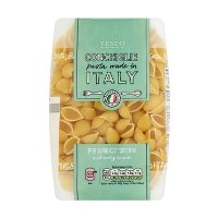 ราคา เทสโก้ คอนซิกลี่ พาสต้า พาสต้ารูปหอย 500กรัม (นำเข้า) (Tesco Conchiglie Pasta 500g (Imported))