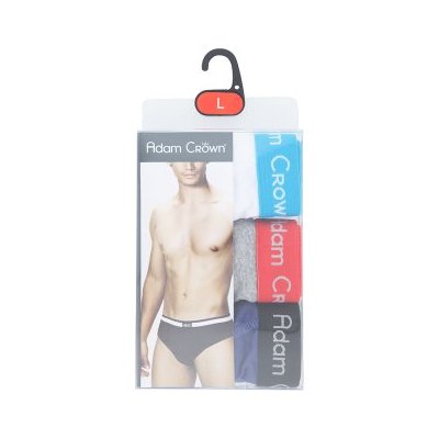 อดัม คราวน์ กางเกงในชาย Sport Brief ขนาด L 34-36 นิ้ว 3 ตัว (A10-033) (Adam Crown Sport Brief Men's Underwear L 34-36inches 3pcs (A10-033))
