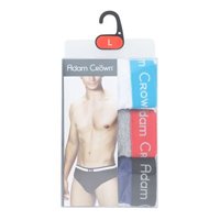 ราคา อดัม คราวน์ กางเกงในชาย Sport Brief ขนาด L 34-36 นิ้ว 3 ตัว (A10-033) (Adam Crown Sport Brief Men's Underwear L 34-36inches 3pcs (A10-033))