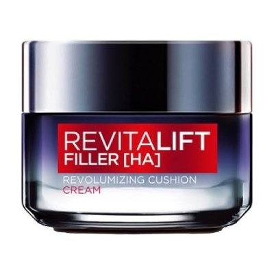 L'Oreal Paris Revitalift Filler [HA] Revolumizing Cushion Cream 50ml (ลอรีอัล ปารีส รีไวทัลลิฟท์ ฟิลเลอร์ (เอชเอ) รีวอลูมไมซิ่ง คุชชั่น ครีมลดเลือนริ้วรอย 50 มล.)