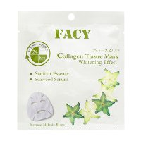 ราคา เฟซี่ ไวท์เทนนิ่ง คอลลาเจน ทิชชู่มาส์ก สูตรเพื่อผิวขาวสดใส 21 มล. (Facy Whitening Effect Collagen Tissue Mask 21ml)