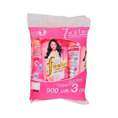 ไฟน์ไลน์ สเปรย์หอมรีดผ้าเรียบ เพลย์เชอร์พิงค์ สูตรสมาร์ทโพรเทคชั่น 900มล. x 3 ถุง