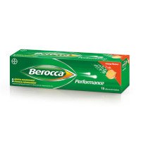 ราคา บีรอคคา เพอร์ฟอร์มานซ์ วิตามินบี+ซี, แคลเซียม, แมกนีเซียม, ซิงค์ รสส้ม 15 เม็ดฟู่