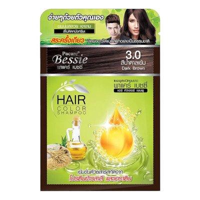 Pacare Bessie Hair Color Shampoo 30ml (พาแคร์ เบซซี่ แชมพูสระปิดผมขาว 30 มล.)
