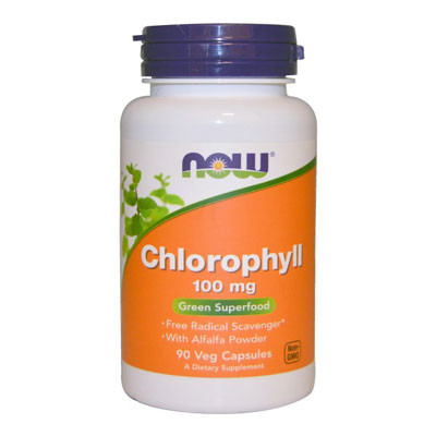 Now Foods Chlorophyll 100 mg 90 แคปซูล