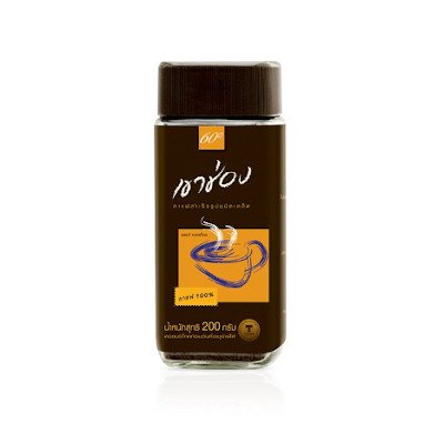 เขาช่อง กาแฟสำเร็จรูปชนิดเกล็ด กาแฟ100% 200g (Khao Shong Agglomerated Instant Coffee 100%Coffee 200g)
