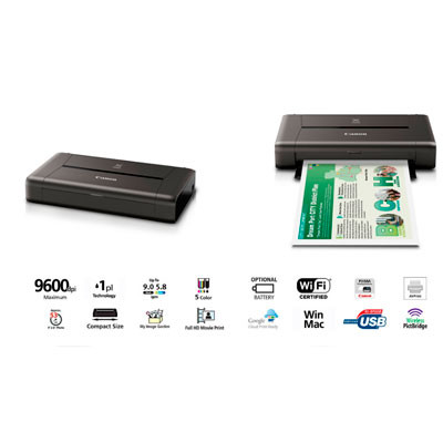 Canon Wireless Office Mobile Printer รุ่น Pixma iP110
