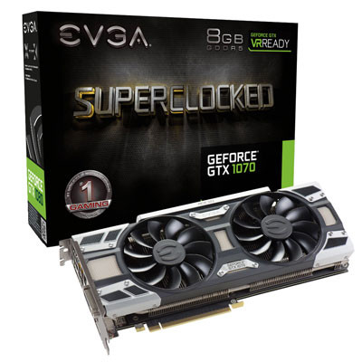 Evga GeForce SC GAMING ACX 3.0 8GB GDDR5 รุ่น GTX1070