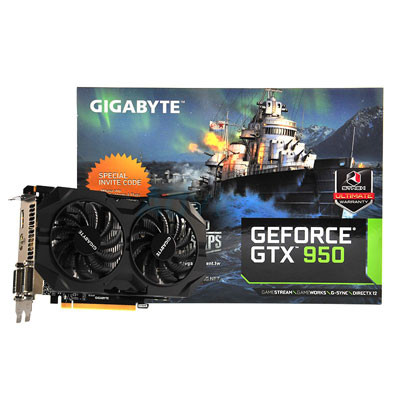Gigabyte nVidia GeForce OC Dual Fan 2GB GDDR5 รุ่น GTX950