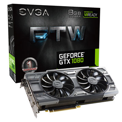 Evga GeForce FTW GAMING ACX 3.0 8GB GDDR5X รุ่น GTX1080