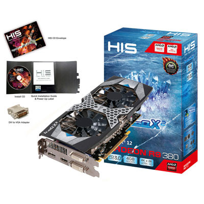 HIS Radeon IceQ X2 OC 4GB D5 256Bit รุ่น R9 380X