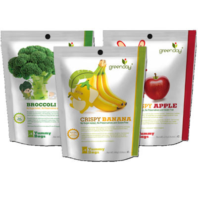Greenday Fruitfarm Banana, Apple and Broccoli Chips Flavour 3 Packs
