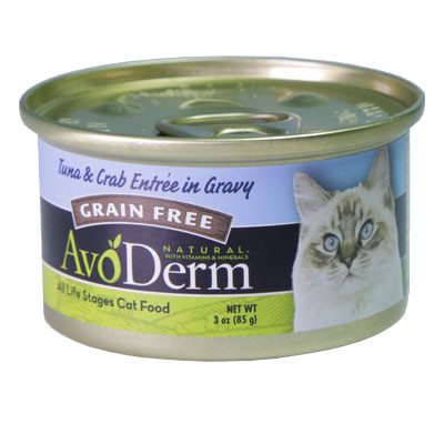AvoDerm Cat Tuna & Crab Meat Entre in Gravy 85g