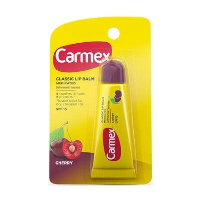 Carmex Classic Lip Balm Tube - Cherry 10g (คาร์เม็กซ์ ลิปบาล์ม แบบหลอด กลิ่นเชอร์รี่ 10 กรัม)