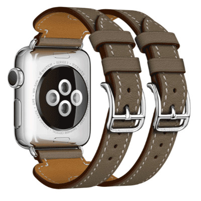 Apple Watch Series 2 Hermes Leather Double Buckle Cuff 38mm.