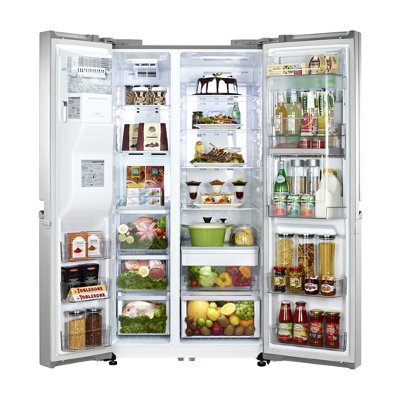 LG ตู้เย็น 2 ประตู Side by Side ขนาด 29.7 คิว รุ่น GR-J297WLBN