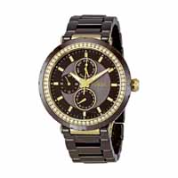 ราคา นาฬิกา Fossil CE1046 women Allie Ceramic Watch - Chocolate