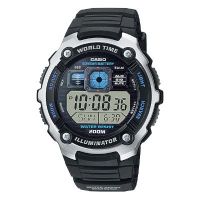 Casio standard 10 Year Battery AE-2000W-1AVDF