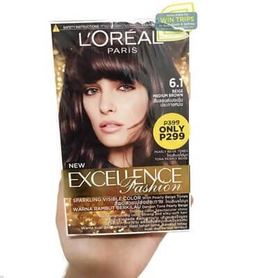 ลอรีอัล ครีมเปลี่ยนสีผม สีบลอนด์เบจเข้มประกายหม่น เบอร์ 6.1