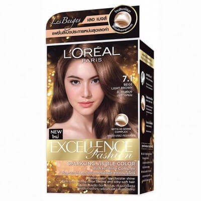 ลอรีอัล ครีมเปลี่ยนสีผม สีบลอนด์เบจประกายหม่น เบอร์ 7.1