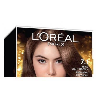 ลอรีอัล ครีมเปลี่ยนสีผม สีบลอนด์เบจประกายหม่น เบอร์ 7.1