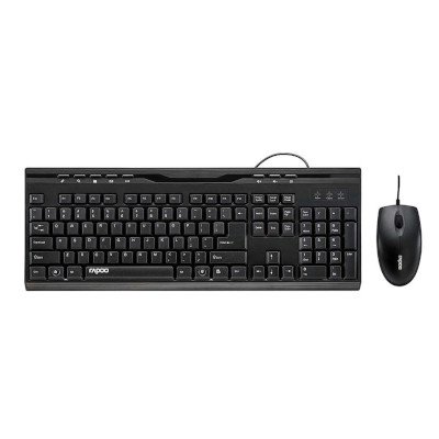 Rapoo Wired Optical Combo Keyboard & Mouse รุ่น NX1710
