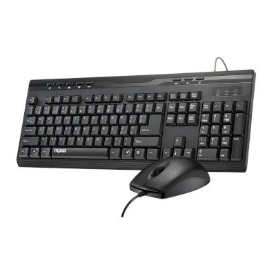 Rapoo Wired Optical Combo Keyboard & Mouse รุ่น NX1710