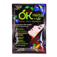 ราคา OK Herbal Color Care Shampoo 30ml (โอเค เฮอเบิล แชมพูปิดผมขาว 30 มล.)