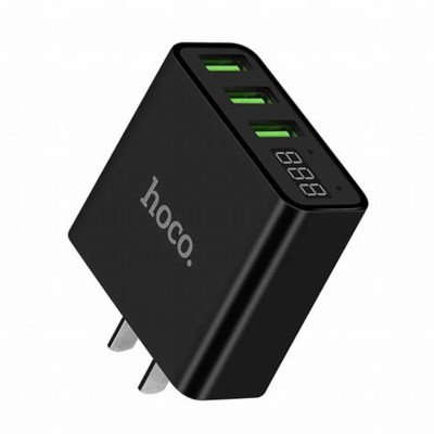 Hoco Adapter 3 port 3.0A with LED display รุ่น C15
