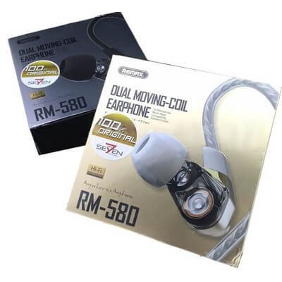 Remax Dual Moving Coli Earphone รุ่น RM-580