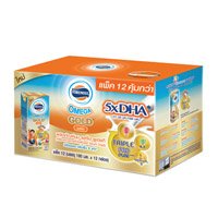 ราคา โฟร์โมสต์โอเมก้าโกลด์นมยูเอชทีรสจืด 180มล. แพค 12