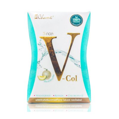 Chame' V-Col 7 pcs x 3 Boxes (ชาเม่ วีคอล อาหารเสริมดีท็อกซ์ บรรจุ 7 ซอง x 3 กล่อง)