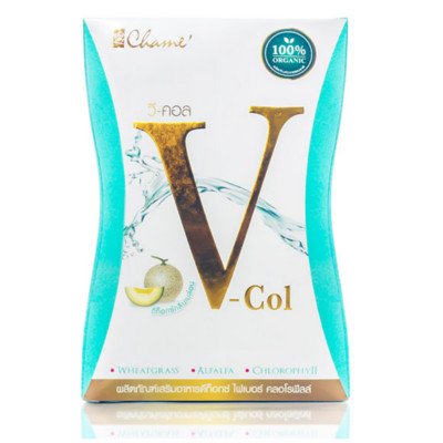 Chame' V-Col 7 pcs x 6 Boxes (ชาเม่ วีคอล อาหารเสริมดีท็อกซ์ บรรจุ 7 ซอง x 6 กล่อง)