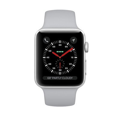 Apple Watch Series 3 (GPS) Silver Aluminium Case with Fog Sport Band 38mm