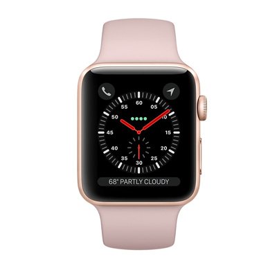 Apple Watch Series 3 (GPS) Gold Aluminum Case with Pink Sand Sport Band 38mm
