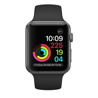 Apple Watch Series 3 (GPS) Space Gray Aluminum Case with Black Sport Band 38mm