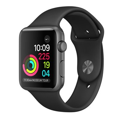 Apple Watch Series 3 (GPS) Space Gray Aluminum Case with Black Sport Band 42mm